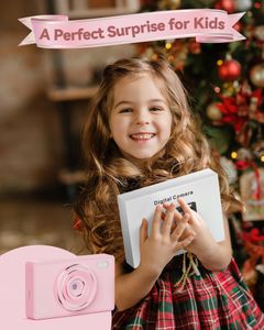 Kids Digital Camera, 64GB Memory – Pink