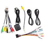 Android Radio Wiring Harness Kit with 16 Pin ISO Car Radio Wire Harness, 10/20 Pin RCA Back Camera Adapter, 4/6 Pin USB Cable and GPS Antenna Cord