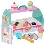 Martiount Ice Cream Toys for Kids, 26 Pcs Ice Cream Counter Playset ,Pretend Play Food Toys, Ice Cream Shop Toys for Toddlers Gift for 3 4 5 6 Year Old Girl