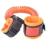 VRT Pack Child Anti Lost Wrist Link Skin Care Wrist Link Belt Sturdy Flexible Safety Wristband Leash Travel Outdoor Shopping for Kids and Toddlers (Orange)