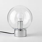 Urban Shop Bulb Orb Lamp, Silver