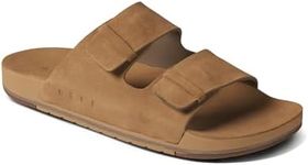 Reef Mens Ojai Two Bar Slides Sandals Tan 12