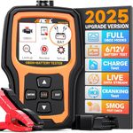 ANCEL OBD2 Scanner Battery Tester, Upgraded AD410 PRO Car Code Reader 6V 12V Auto Motorcycle Battery Load Tester Automotive Engine Diagnostic Scan Tool Cranking Test Charging System Analyzer