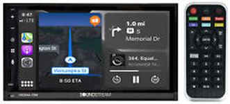 Soundstream VRCPAA-70M 2-Din 7" Carplay/Android/Bluetooth Car Monitor Receiver