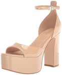 GUESS Women's Selima Heeled Sandal, Nude 110, 11