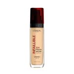 L'Oréal Paris Liquid Foundation, Full Coverage, Lasting Wear, With Vitamin C and SPF 25, Infallible 32H Fresh Wear, 125 Natural Rose