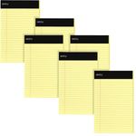 Emraw Canary Jr. Perforated Edge Legal Ruled Junior Size Universal 50 Sheets Writing Pad- Yellow 50 Ct. 5 Inch X 8 Inch (Pack of 6)