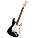 Squier by Fender Debut Collection Stratocaster Electric Guitar, Laurel Fingerboard, White Pickguard, Black