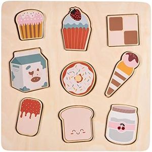 Childlike Behavior Wooden Puzzle Board Toys for Toddlers - Montessori Toys - Educational Peg Board - Learning Wooden Puzzles for Ages 1-3 - Learn Shapes, Colors, Numbers, and Alphabet