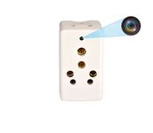 SAFETY NET, SPY Camera Plug Hidden Camera 3 Pin Multi Plug Camera Inbuilt 32GB SD Card Audio and Video Recording Live Feed Camera with WiFi Motion Detection (iWFCam APP)