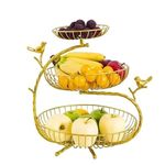 PRIME KRAFTS 3 Tier Decorative Fruit and Vegetable Basket, Metal Wire Countertop Organizer Stand for Home and Kitchen