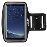 MELOP Sport Armband Compatible with iPhone 11 Pro, 12 mini XS X 8 7 6 6S 5 5C 5S SE iPod Touch, Galaxy S7 S8 S9 S10 S20 J2 J3, Google Pixel 5 4 4a Soft Sports Arm band for Running Jogging Cycling