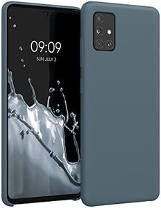 kwmobile Case Compatible with Samsung Galaxy A51 Case - TPU Silicone Phone Cover with Soft Finish - Dark Slate