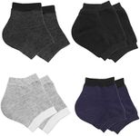4 Pairs Heel Moisturizing Socks, Spa Lotion Gel Socks for Dry Cracked Heels, Open Toe Socks for Men and Women for Heal, Treat Dry While You Sleeping