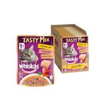 Whiskas Tasty Mix Adult (1+ Year) Wet Cat Food, Chicken with Tuna & Carrot in Gravy, 70 g, Pack of 14| Made with Real Fish| Complete & Balanced Nutrition for Adult Cat