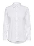 JDY Women's Jdymio L/S Shirt Wvn Noos Shirt, White (White White), 12