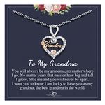 PINKDODO Mothers Day Gifts for Grandma Gifts, Grandma Necklace, Great Grandma Gigi Birthday Christmas Valentines Day Gifts for Grandma Jewelry from Granddaughter Grandson