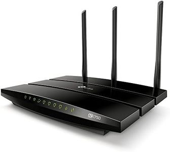 TP-Link AC1750 Dual Band Wireless AC Gigabit Router, 2.4GHz 450Mbps + 5Ghz 1300Mbps, 1 USB 2.0 Port, IPv6, Guest Network, WPS (Archer C7), Black