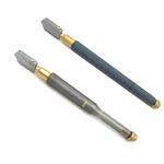 A AND S Tools® 2Pcs Tc -17 Glass Cutter Toyo For Straight Cutting TC-90 Glass Cutter Brass Pencil Grip Straight Cutter Glass Cutter