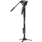 Manfrotto MVMXPRO500 XPRO 4 Section Video monopod w Fluid Head & FLUIDTECH Base