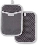 KitchenAid Asteroid Pot Holder 2-Pack Set, Charcoal Grey, 7"x10"