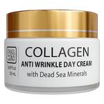 Dead Sea Collection Day Face Cream - Collagen-Rich Anti Wrinkle Face Care Hydrating Moisturizer for Women and Men - Essential Vegan Cream - 50ml for All Skin Types