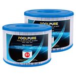 POOLPURE 2 Pack Type S1 Replacement PureSpa Filter for Easy Set Pool Cartridges, 11692 Spa Filter