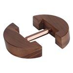 Qlfecle Hat Stretcher Wooden Walnut, Adjustable Heavy Duty Fitted Hat Shaper for Fedora Baseball Caps Cowboy (Wood, Walnut Square)