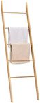 Navaris Bamboo Towel Ladder - Wood 