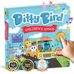 Ditty Bird Musical Books for Toddlers | Fun Children's Nursery Rhyme Book | The Wheels On The Bus Book with Sound | Interactive Toddler Books for 1 Year Old to 3 Year Olds | Sturdy Baby Sound Books