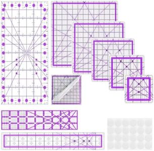Quilting Rulers,8 Quilting Templates(3.5"x3.5",5"x5", 8"x8",10"x10",12.5"x12.5",6.5"x12",2"x12",3"x9")
