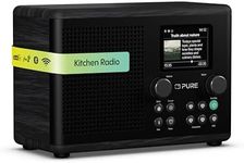 Pure Classic H4i – Internet Radio with WiFi, DAB+ & FM, Bluetooth 5.3, USB – 10W Speaker – 2.4" Color Display – 150 Presets – Sleep & Kitchen Timer – AUX Input – Black
