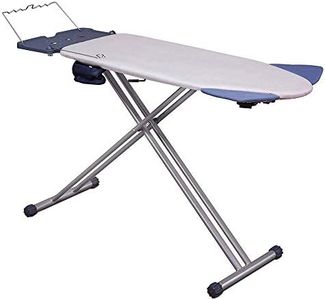 Mabel Home Ironing Board with Extra-Wide Surface, 8 Features, Retractable Shoulder Wings, Adjustable Height, 100% Cotton Cover