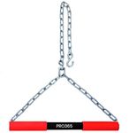 PRO365 Chin Up Bar, Hanging Rod, Biceps, Height Growth with Your Ultimate Fitness Companion, Heavy Duty Chain, Home Gym Equipment (Red)