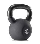 The Indian Made Jimwalt Black Series Premium Half Coating Neoprene Kettlebell 2KG to 48KG (???? ?? ???? ??? ????? ???, Proudly Made in India) 14 KG (30.86 LBS)