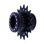 Bike Single Speed Fixie Cassette Conversion Kit Compatable Shimano 16T Colors (Black)