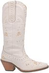 Dingo Women's Full Bloom Fashion Boot, White, 6 US