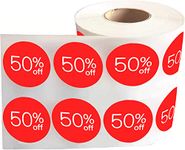 1.5 inch Circle Pricemarker Stickers Labels 1000 Pcs Per Roll