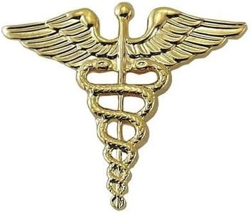 Metal Rank Insignia, Medical Off, Gold, PR
