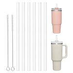 Replacement Straw for Stanley 40 oz 30 oz 20 oz Cup, 6 Pack Reusable Adventure Quencher Tumbler with Handle, Plastic Straw for Stanley Accessories