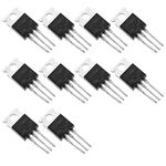 Bridgold 10pcs IRF840PBF IRF840 840 N-Channel MOSFET Transistor 8 A, 500 V, 0.85 ohm TO-220AB