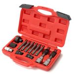 Generic 13Pcs Alternator Freewheel Pulley Removal Socket Bit Set Garage Tool