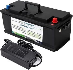 12V 100Ah Lifepo4 Lithium-Batterie, Deep-Cycle bis zu 7000 Zyklen, geeignet für Golf-Carts, Solar-Caravans, Wohnmobile, Marine-Batterien und andere Anwendungen. Inklusive Ladegerät
