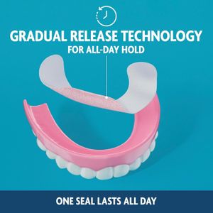 Sea-Bond Denture Adhesive Seals, Fresh Mint Uppers, Zinc-Free, 30 Count, 4-Pack