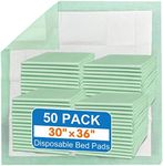 MILDPLUS Bed Pads with Adhesive Strips 30'' X 36'' Disposable Underpads Extra Large Thicker Incontinence Pads for Unisex Adult, Senior, Kids and Pet (10 Count)