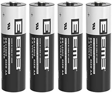 EEMB 4Pack ER14505 AA 3.6V Lithium Battery Li-SOCL₂ Non-Rechargeable Battery SB-AA11 LS14500 TL-5903 SL-360 S7-400 ER14500 for Sensor Water Electricity Meter Gas PLC Facility Equipment Spare Battery