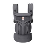 Ergobaby Baby Carrier for Newborn to Toddler, Ergonomic 4-Position Omni Classic Mesh, Baby Carrier Back Front Facing Backpack, Charcoal Grey
