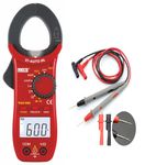 MECO Instrument 27 Auto BL 600A AC Auto Ranging 3½ Digit 2000 Counts Temp Digital Clamp meter Digital Multimeter (Red 2000 Counts)