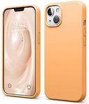 Vaku Luxos® Liquid Silicon Back Cover Case for iPhone 13, Soft TPU, Shockproof, Scratch Resistant, 6 Feet Drop Protection, Back Cover - Sun Gold