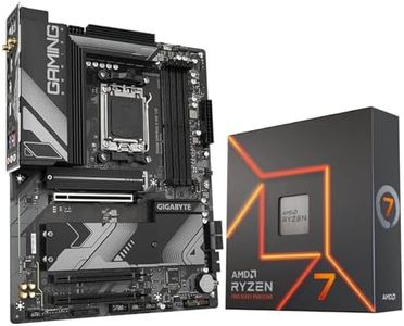 INLAND AMD Ryzen 7 7700X CPU Processor Bundle with GIGABYTE B650 Gaming X AX V2 Motherboard (AM5, ATX, DDR5, USB 3.2 Gen2x2 Type-C, Wi-Fi 6E), Soly by Micro Center